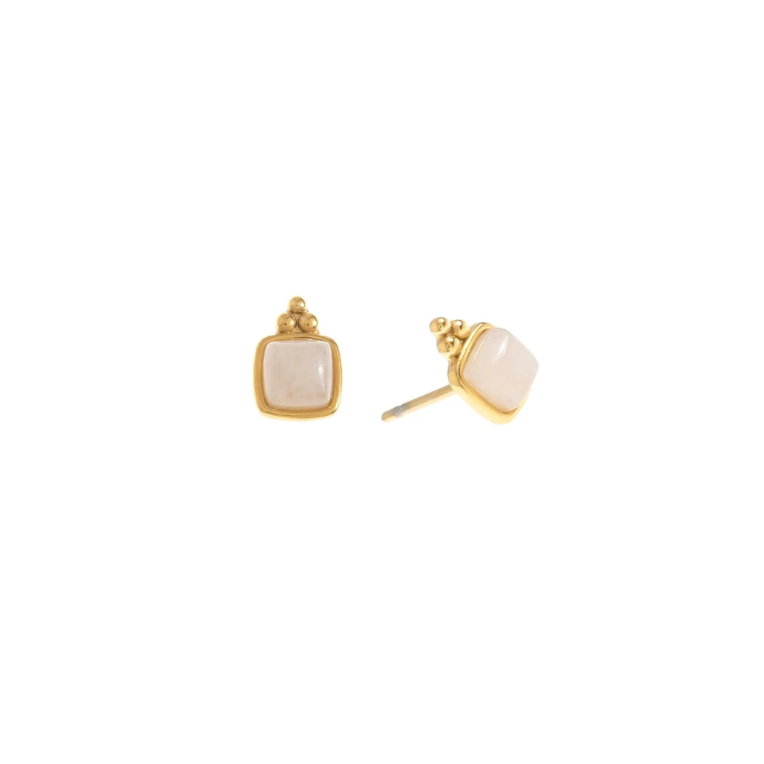 Yuki Gemstone Stud Mini Earrings