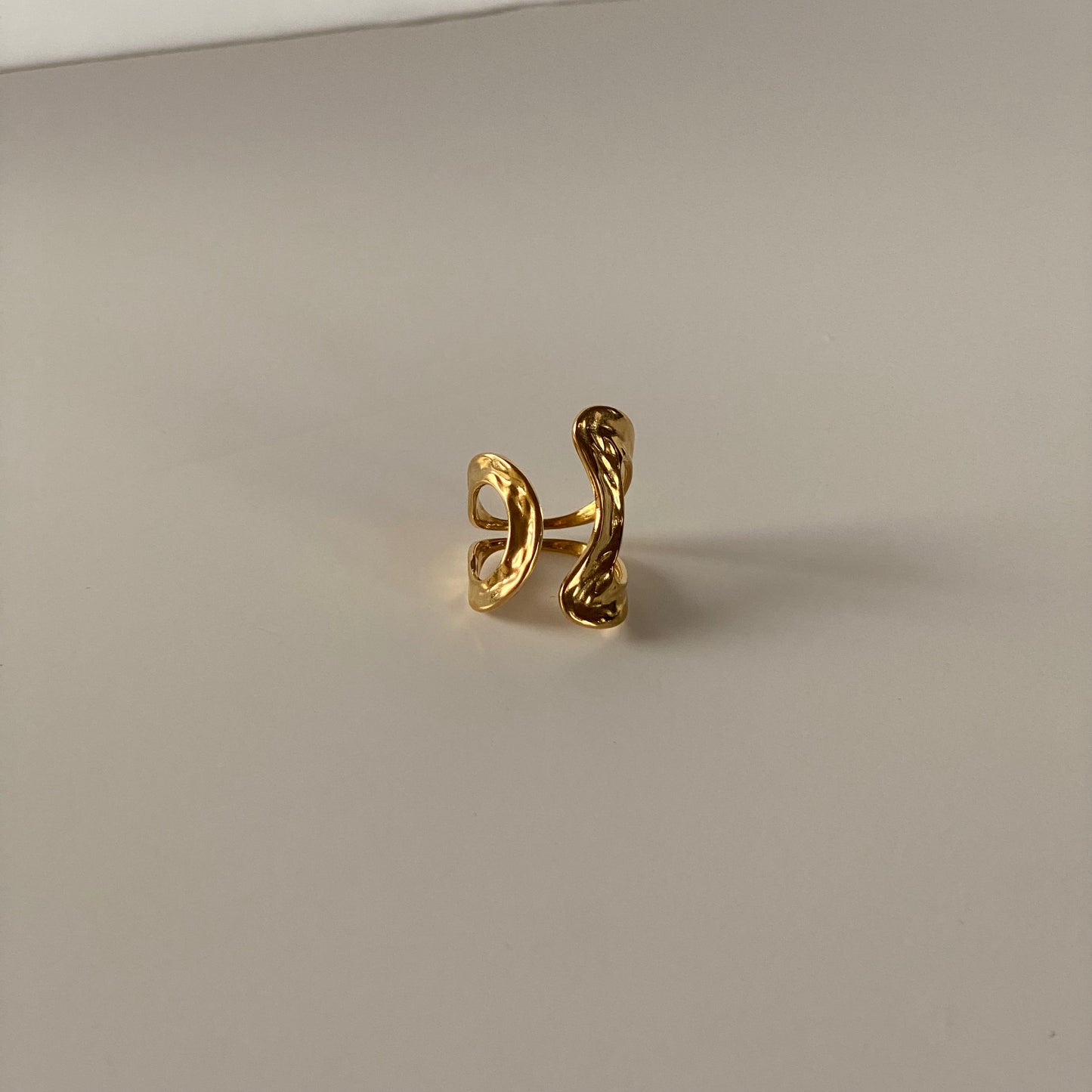 Stream Lines Open Statement Ring