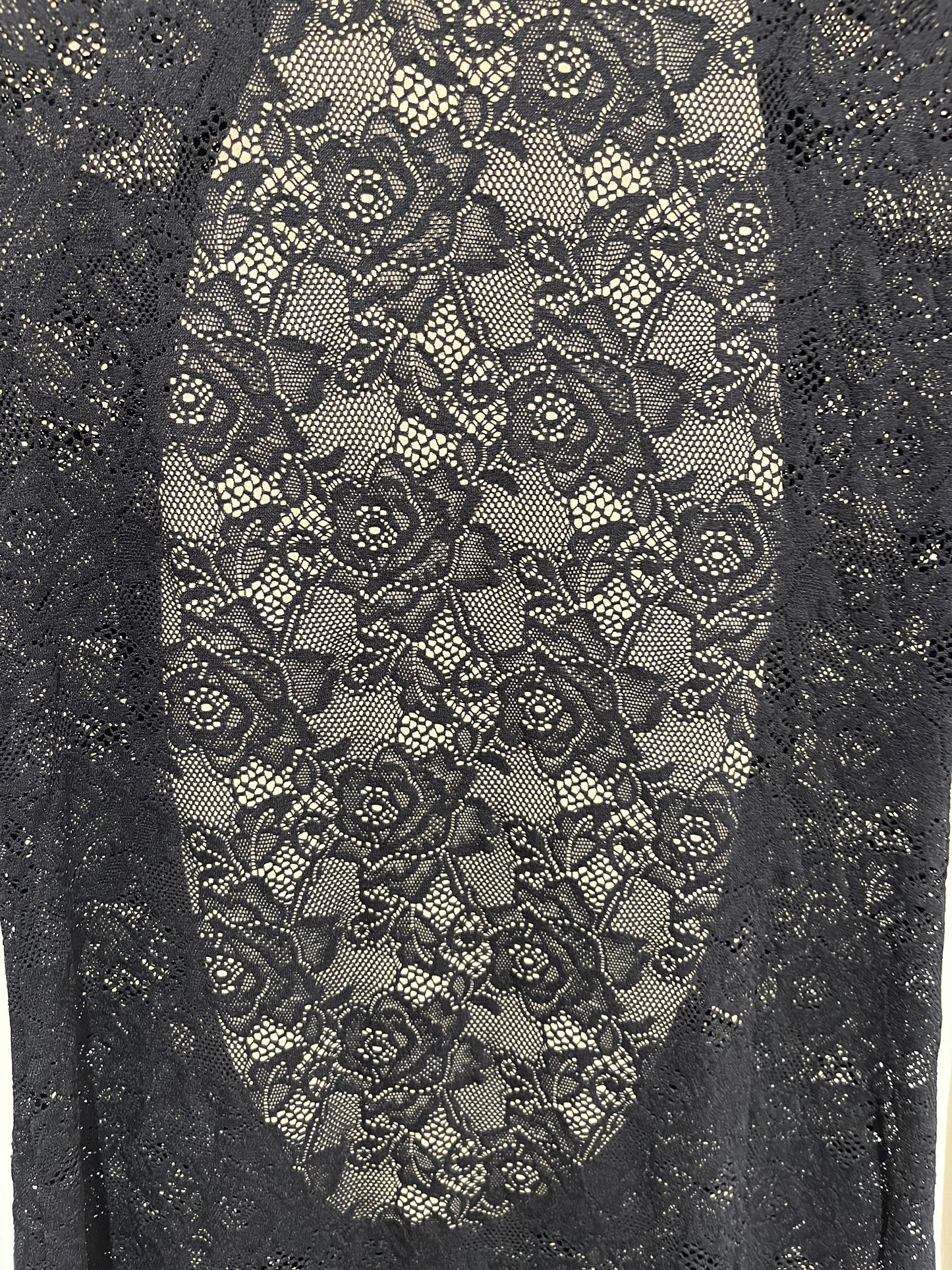 Iman Maxi Lace Neck Dress