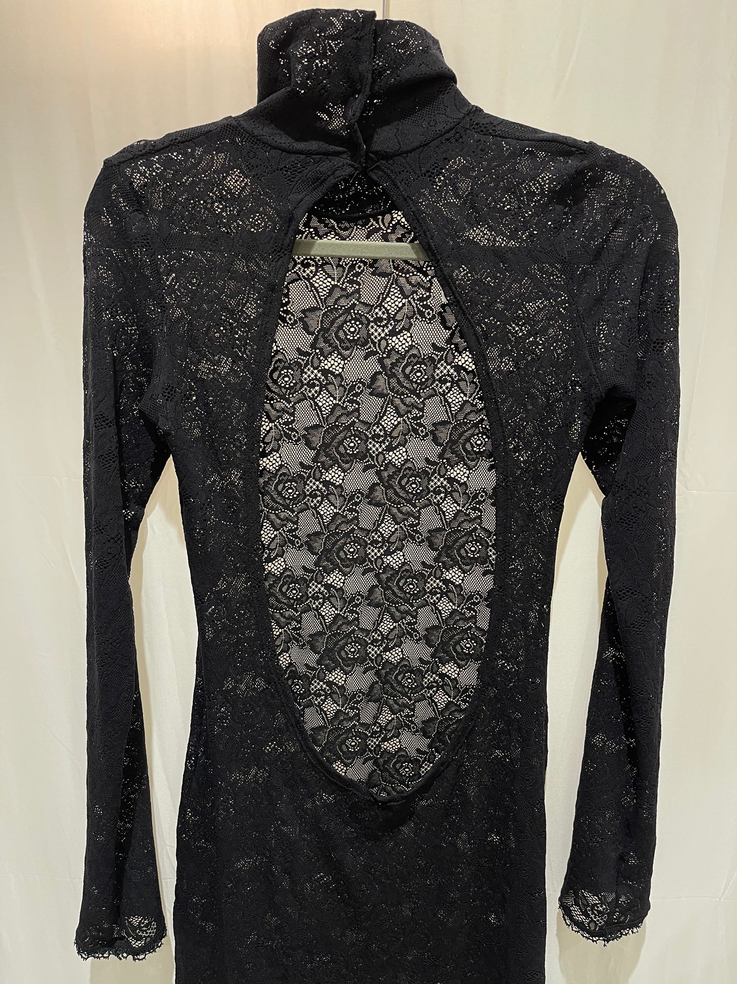 Iman Maxi Lace Neck Dress