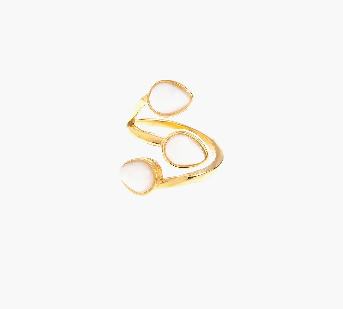 'Gaia' Gemstone Wrap Statement Ring