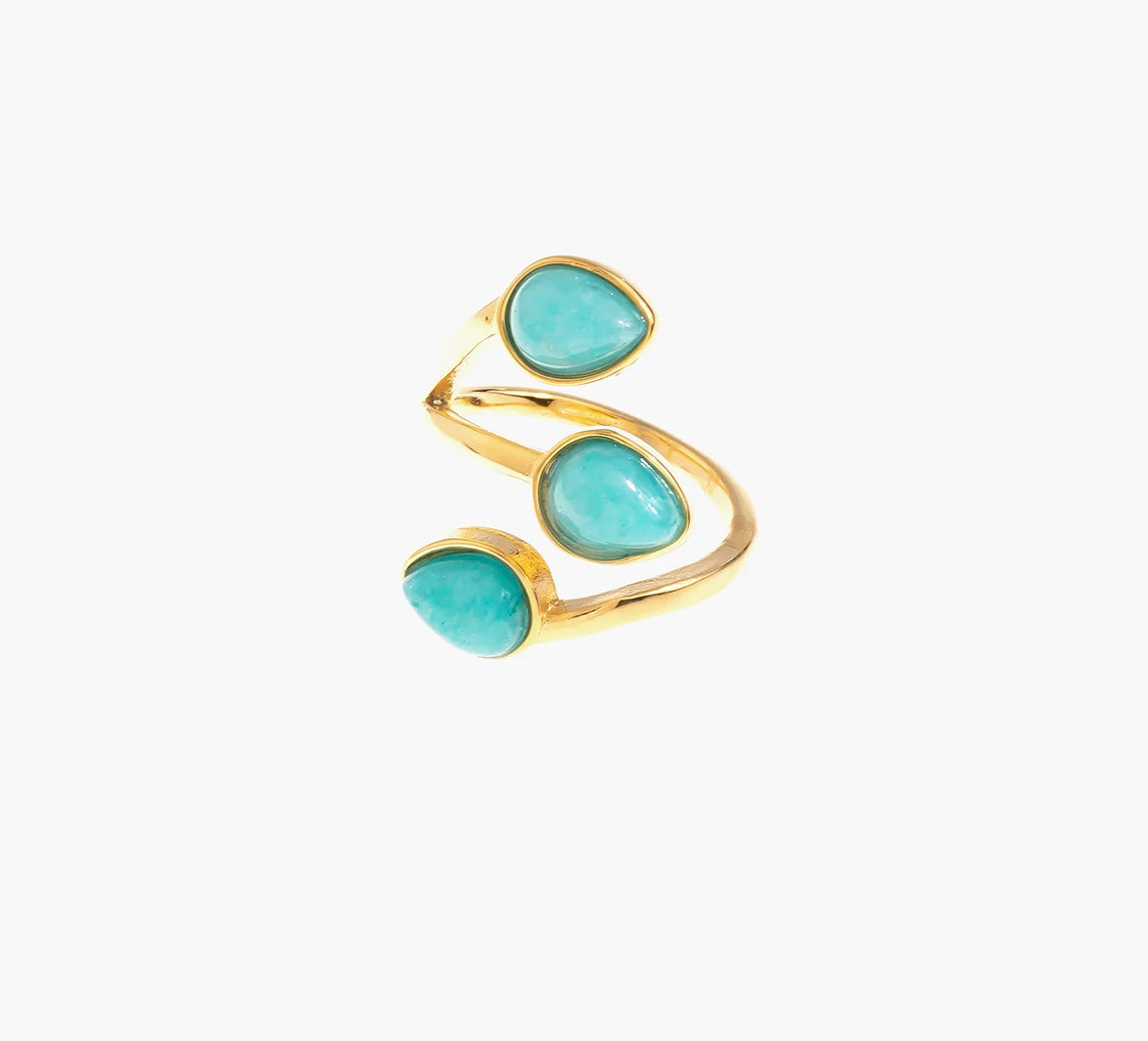 'Gaia' Gemstone Wrap Statement Ring