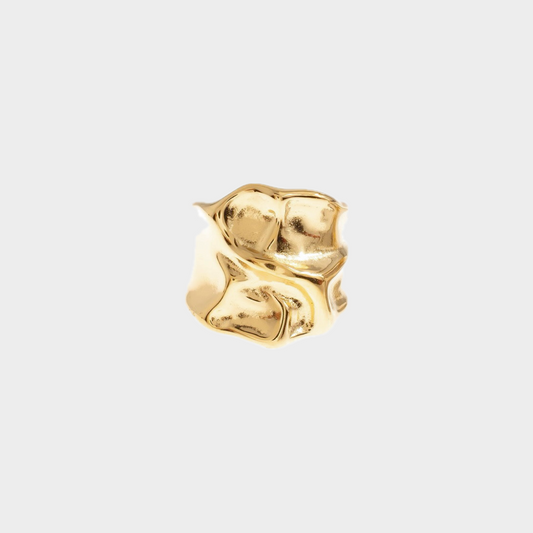 Gold Molten Statement Ring