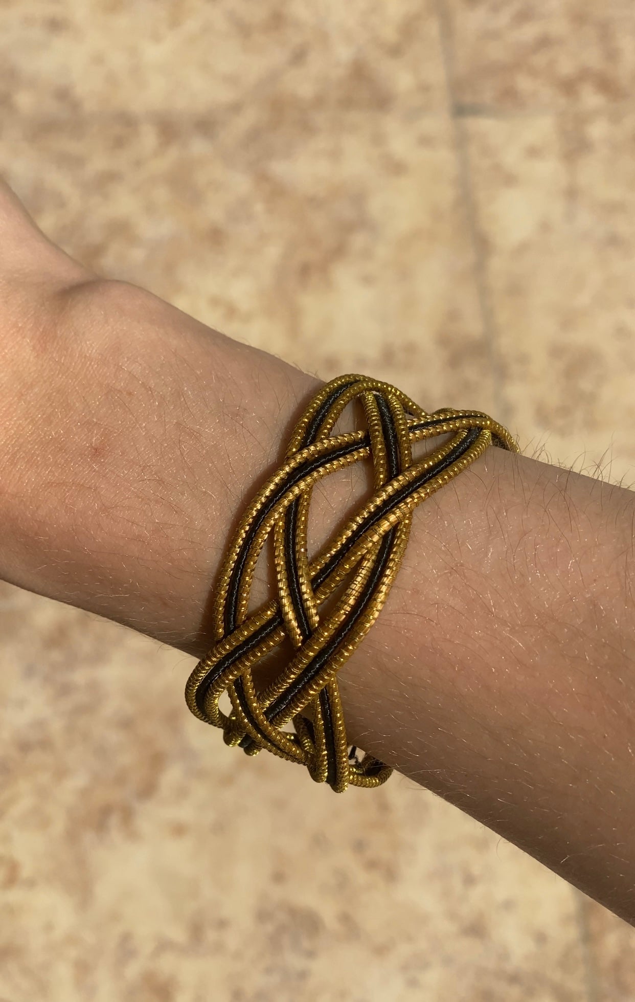 Golden Grass Braid Bracelet