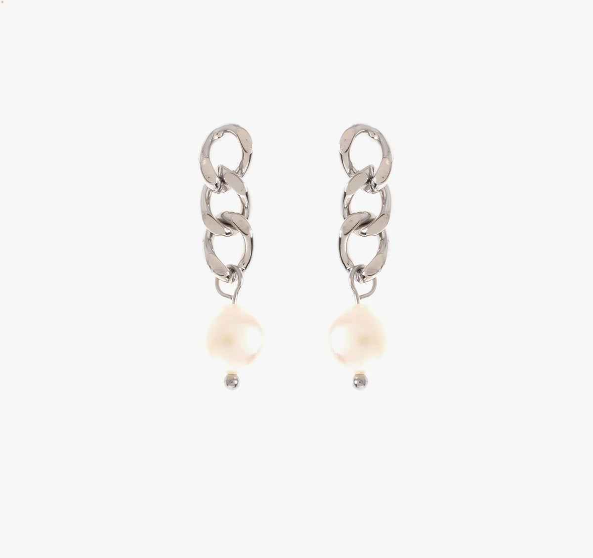 Chain Pearl Earrings