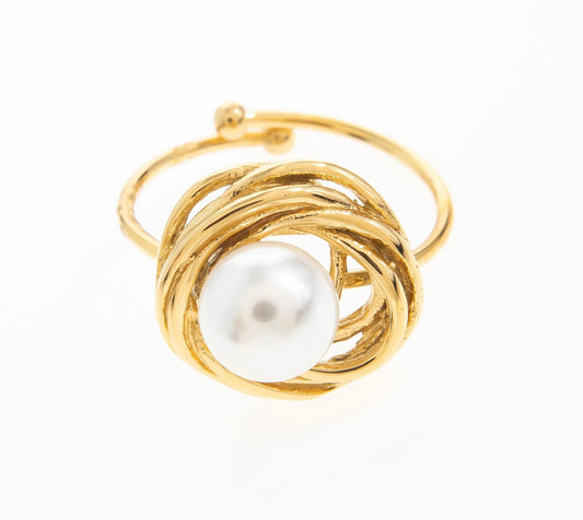 Tria Pearl Statement Ring