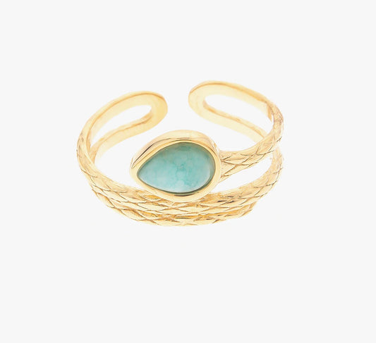 Gemstone Stacking Wrap Ring