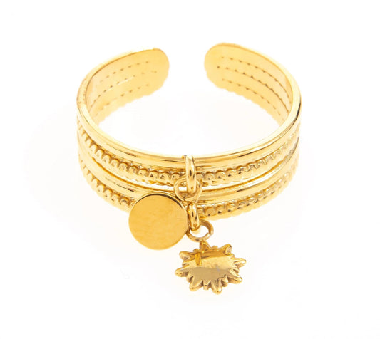 Sun Charm Ring