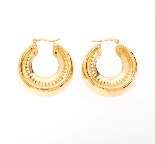 Hera Chunky Hoop Earrings