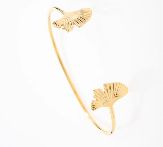 Celeste Ginkgo Cuff Bracelet