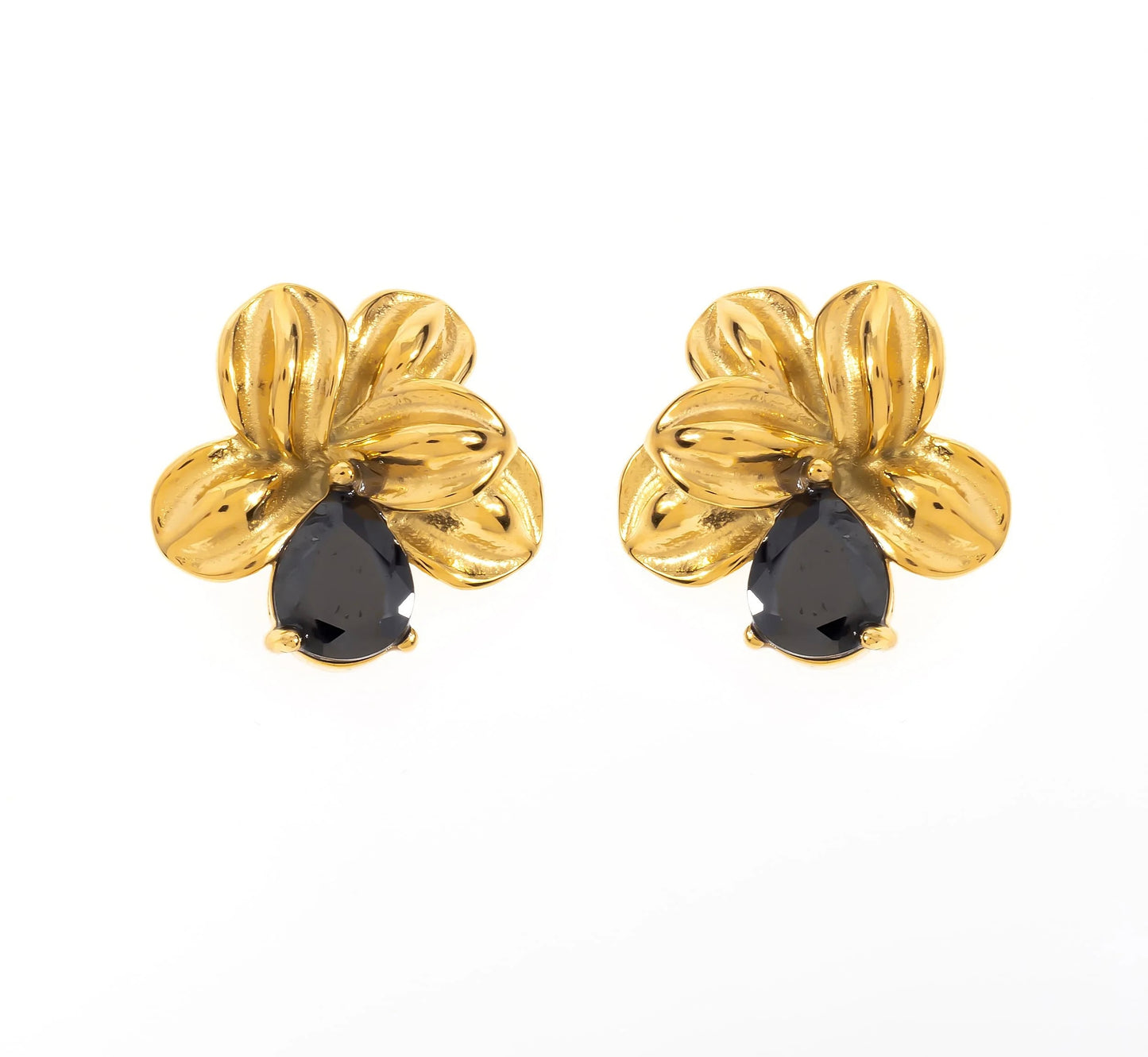 Florence Onyx Stud Earrings