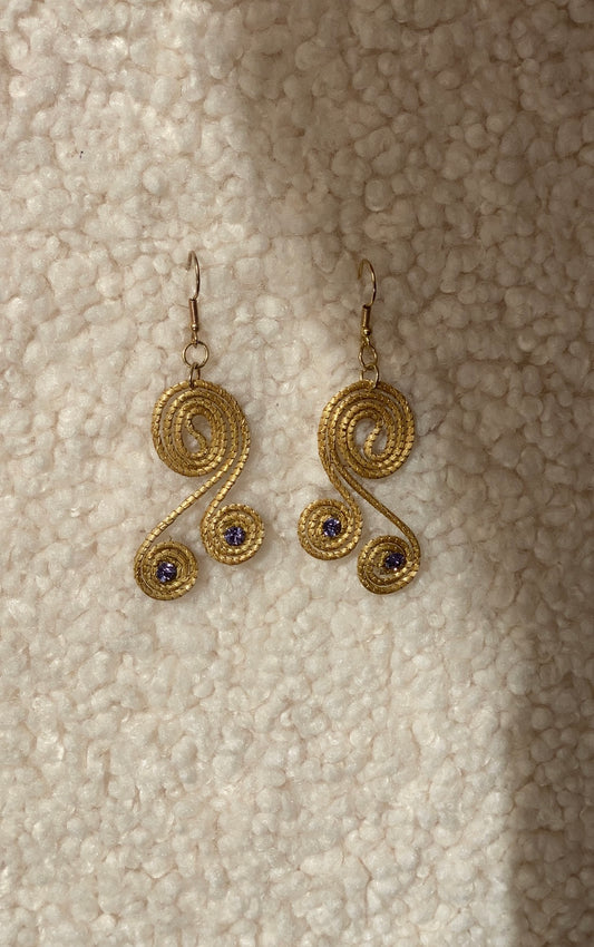 Golden Grass Earrings