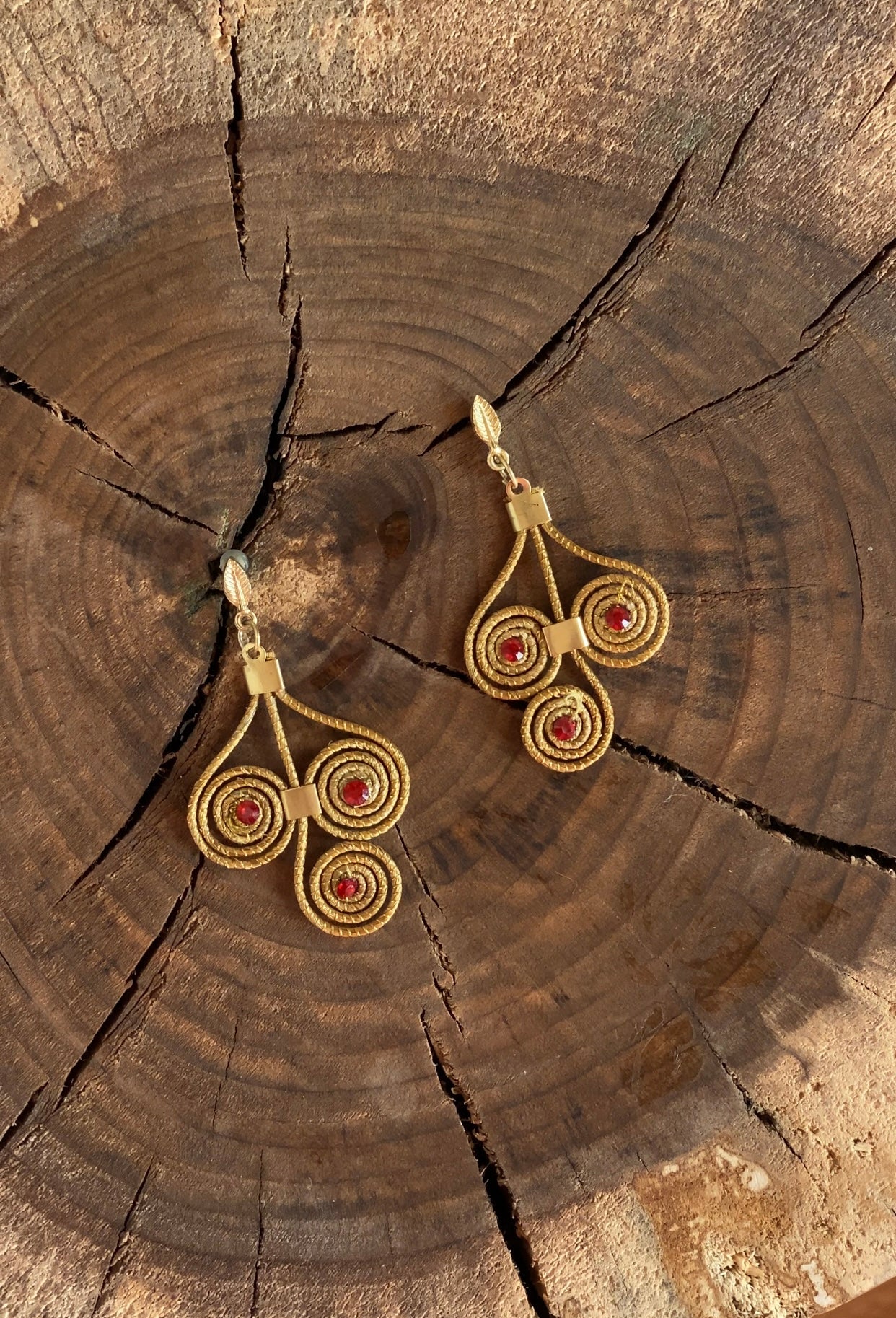 Golden Grass Earrings