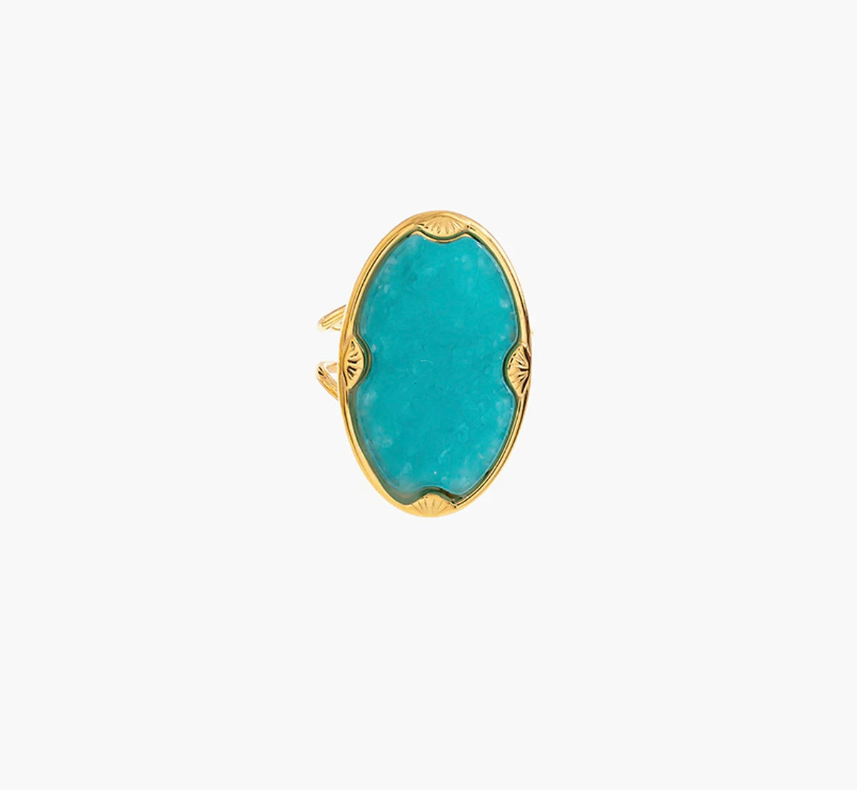Oval Turquoise Statement Ring