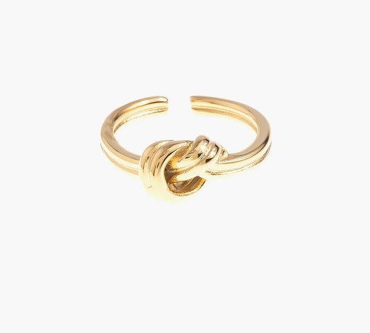 Gold Knot Stacking Ring