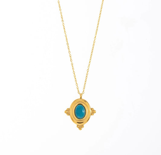 Alon Gemstone Charm Necklace