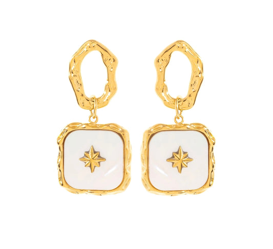 Kiana Mother of Pearl Drop Earrings