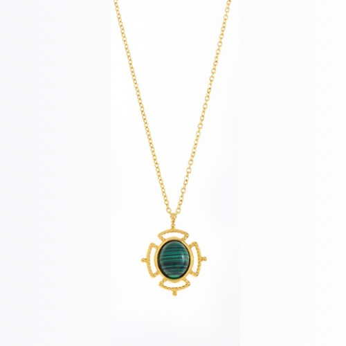 Malachite Charm Necklace