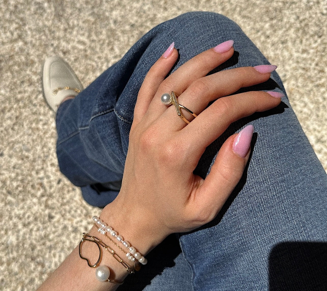 Laia Pearl Statement Ring