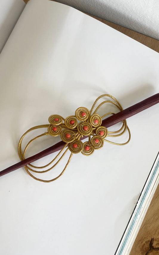 Golden Grass Hair Pin