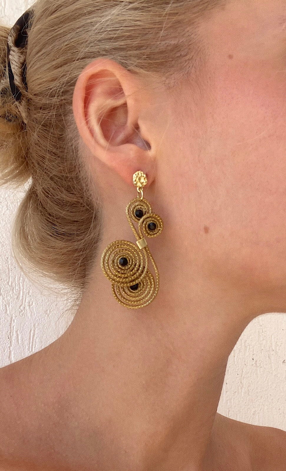 Golden Grass Earrings