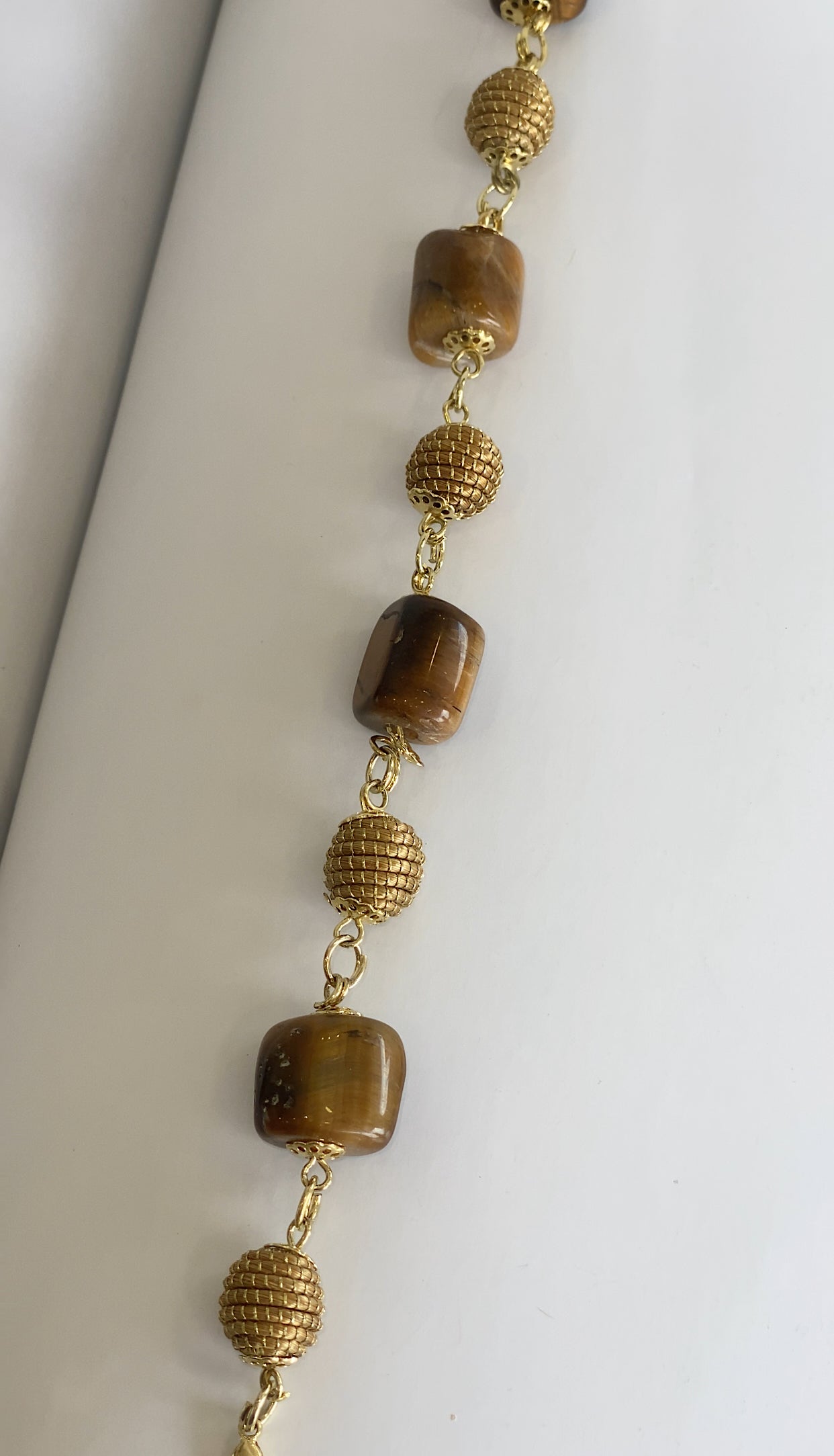 Golden Grass Tiger Eye Beads Bracelet