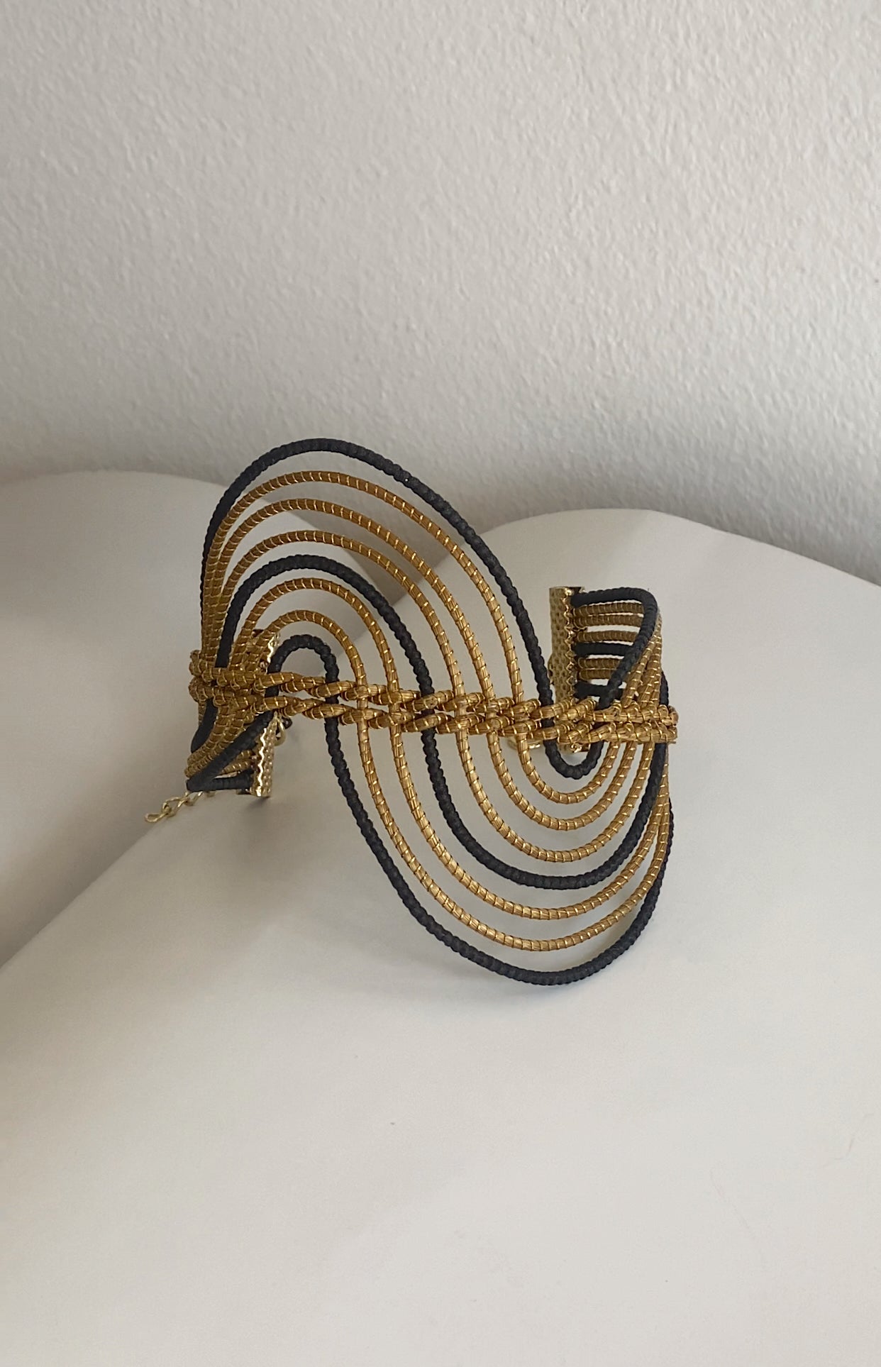 Golden Grass Wave Bracelet