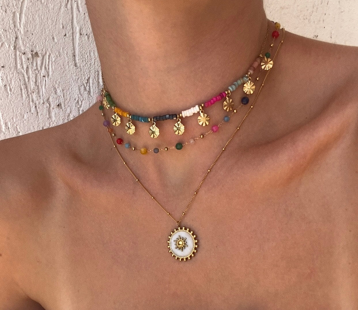 Ioke Sun Pendant Necklace