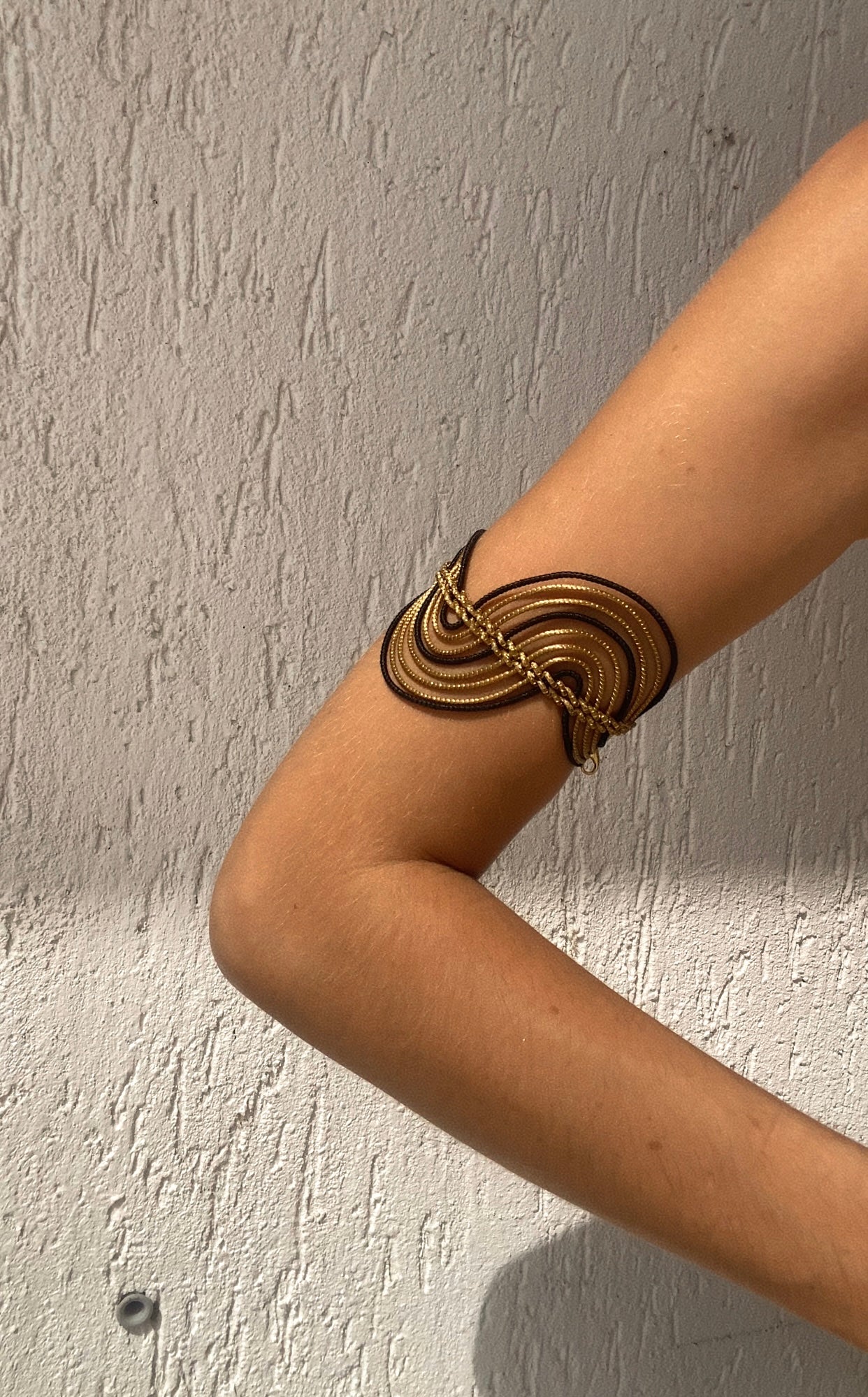 Golden Grass Wave Bracelet